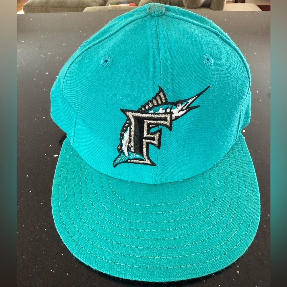 Wool Miami Florida Marlins MLB Flat Brim Hat